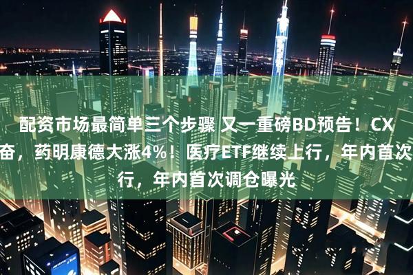 配资市场最简单三个步骤 又一重磅BD预告！CXO集体亢奋，药明康德大涨4%！医疗ETF继续上行，年内首次调仓曝光